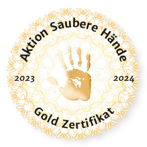 Aktion saubere Hände Gold Zertifikat 2023 2024